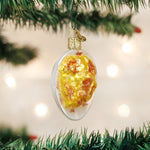 Old World Christmas Deviled Egg Ornament - hand-blown glass Christmas tree ornament