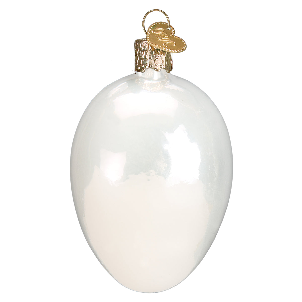 Old World Christmas Deviled Egg Ornament - hand-blown glass Christmas tree ornament (view 4)