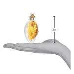 Old World Christmas Deviled Egg Ornament - hand-blown glass Christmas tree ornament (view 5)