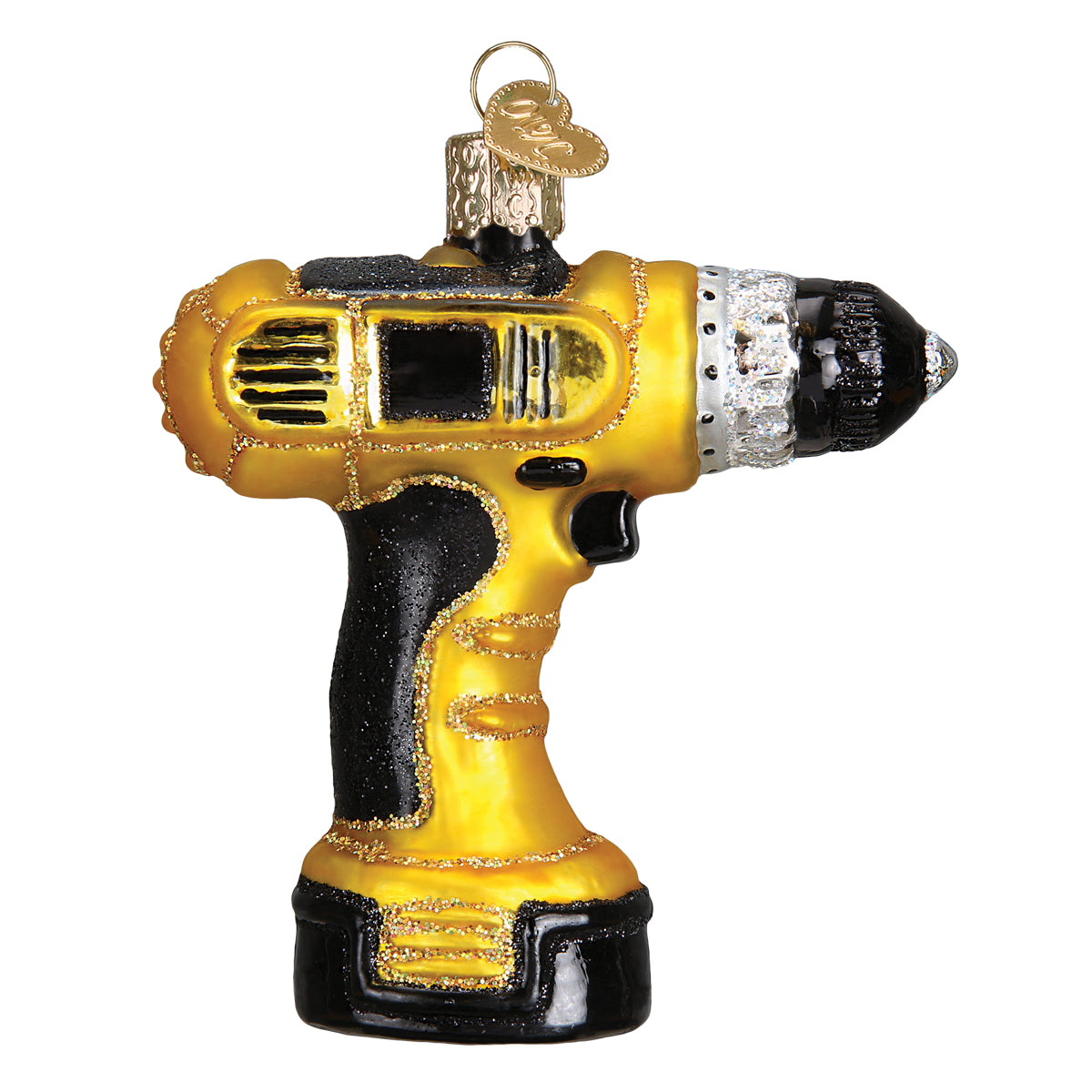 Old World Christmas Power Drill Ornament - hand-blown glass Christmas tree ornament (view 3)