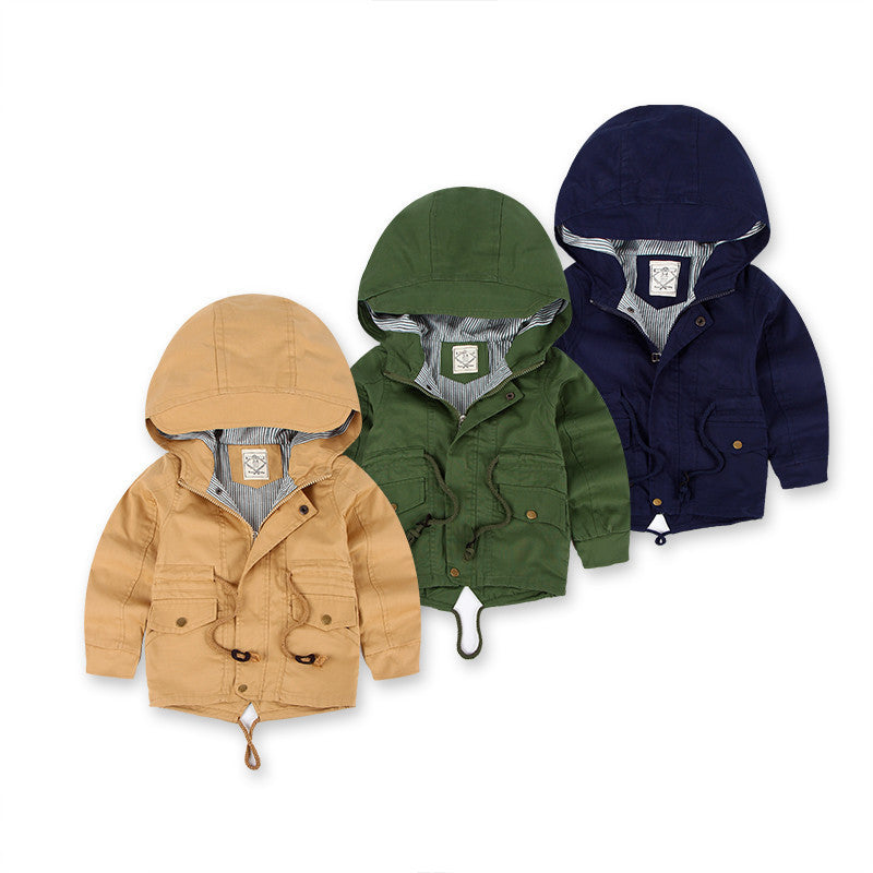 LM 6035 Europe And American Wind Boy's Coat And Cashmere Boy's Windcoat For Autumn And Winter Children's Clothes - Cindi Book