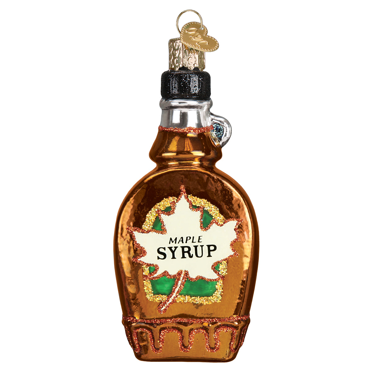 Old World Christmas Maple Syrup Ornament - hand-blown glass Christmas tree ornament (view 3)