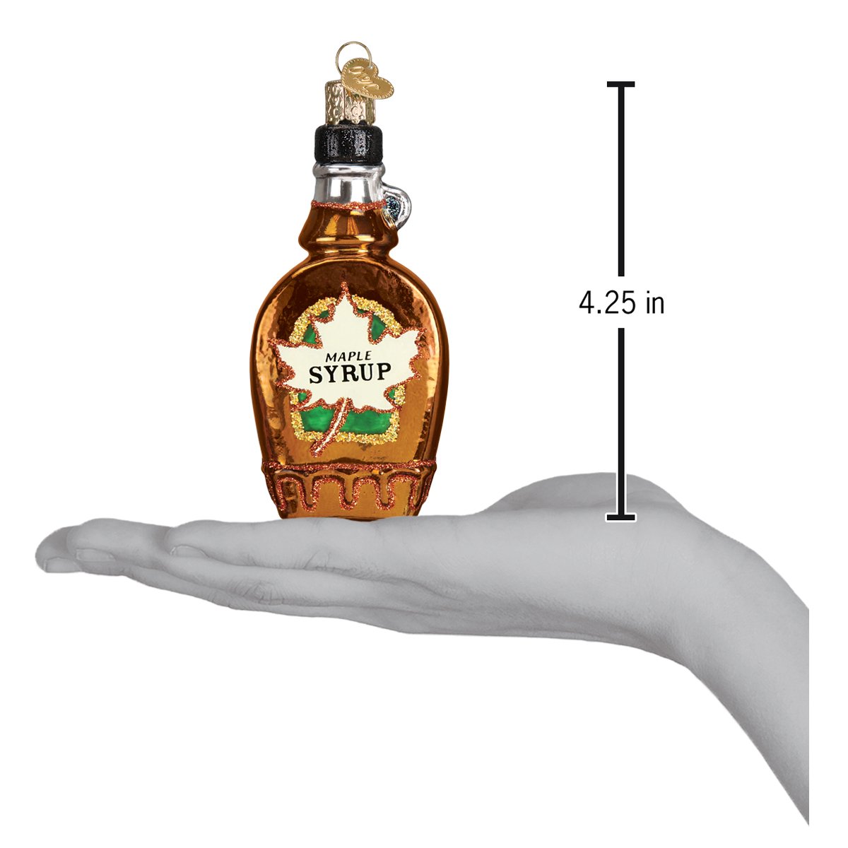 Old World Christmas Maple Syrup Ornament - hand-blown glass Christmas tree ornament (view 6)
