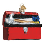 Old World Christmas Toolbox Ornament - hand-blown glass Christmas tree ornament (view 3)