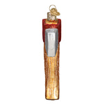 Old World Christmas Axe Ornament - hand-blown glass Christmas tree ornament (view 5)