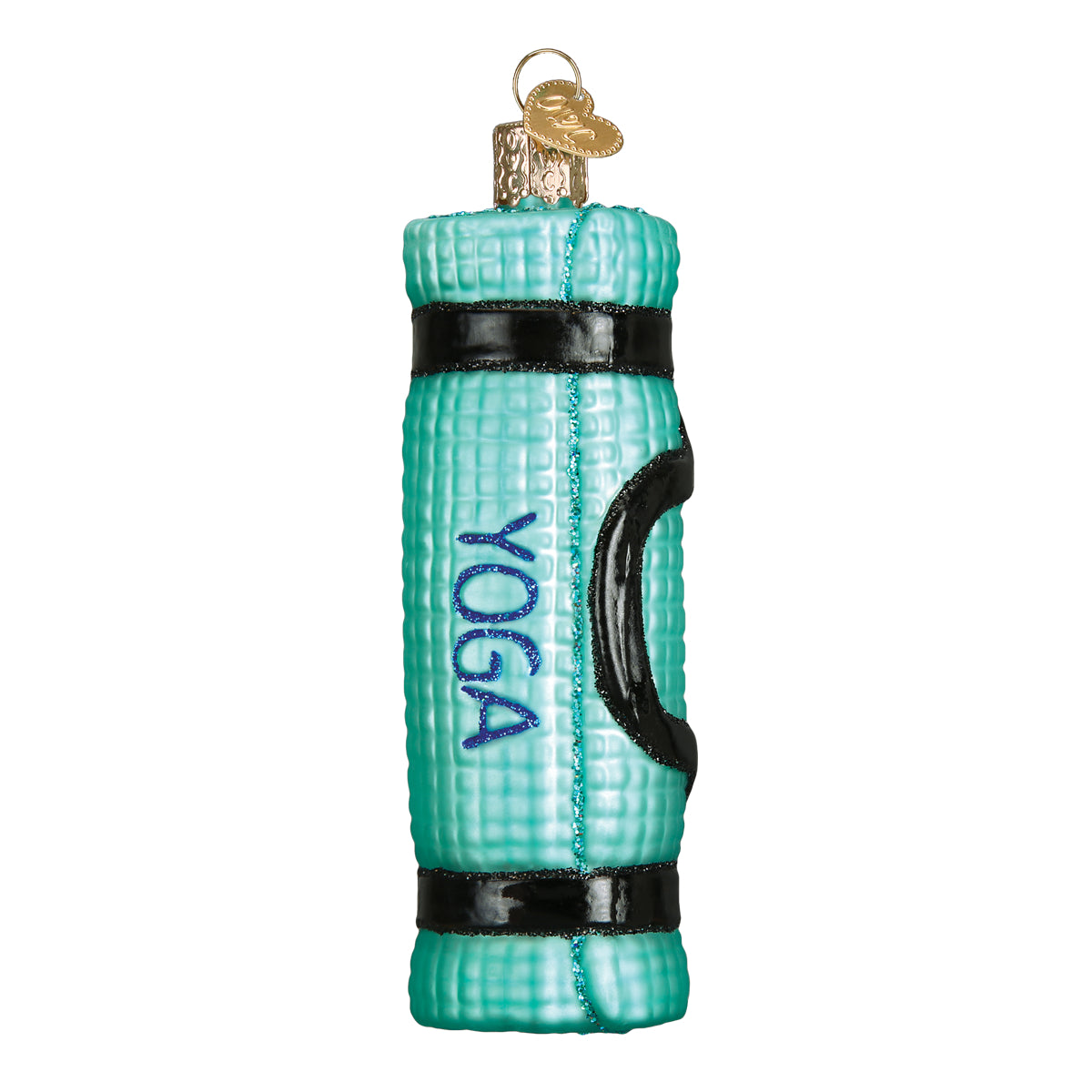 Old World Christmas Yoga Mat Ornament - hand-blown glass Christmas tree ornament (view 3)