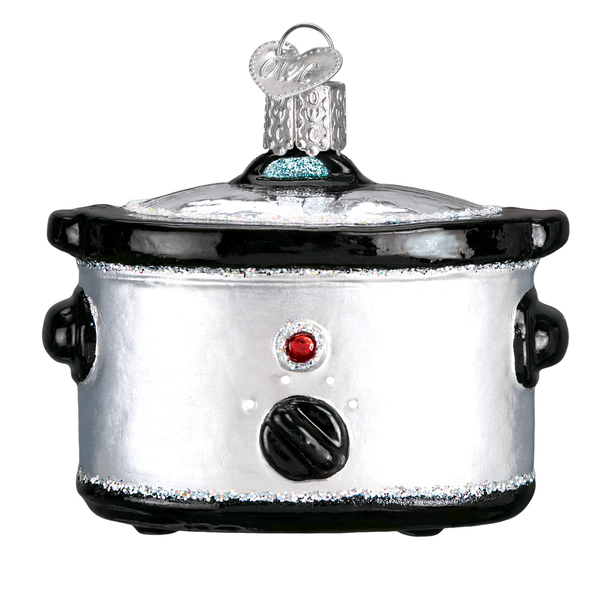 Old World Christmas Slow Cooker Ornament - hand-blown glass Christmas tree ornament (view 3)