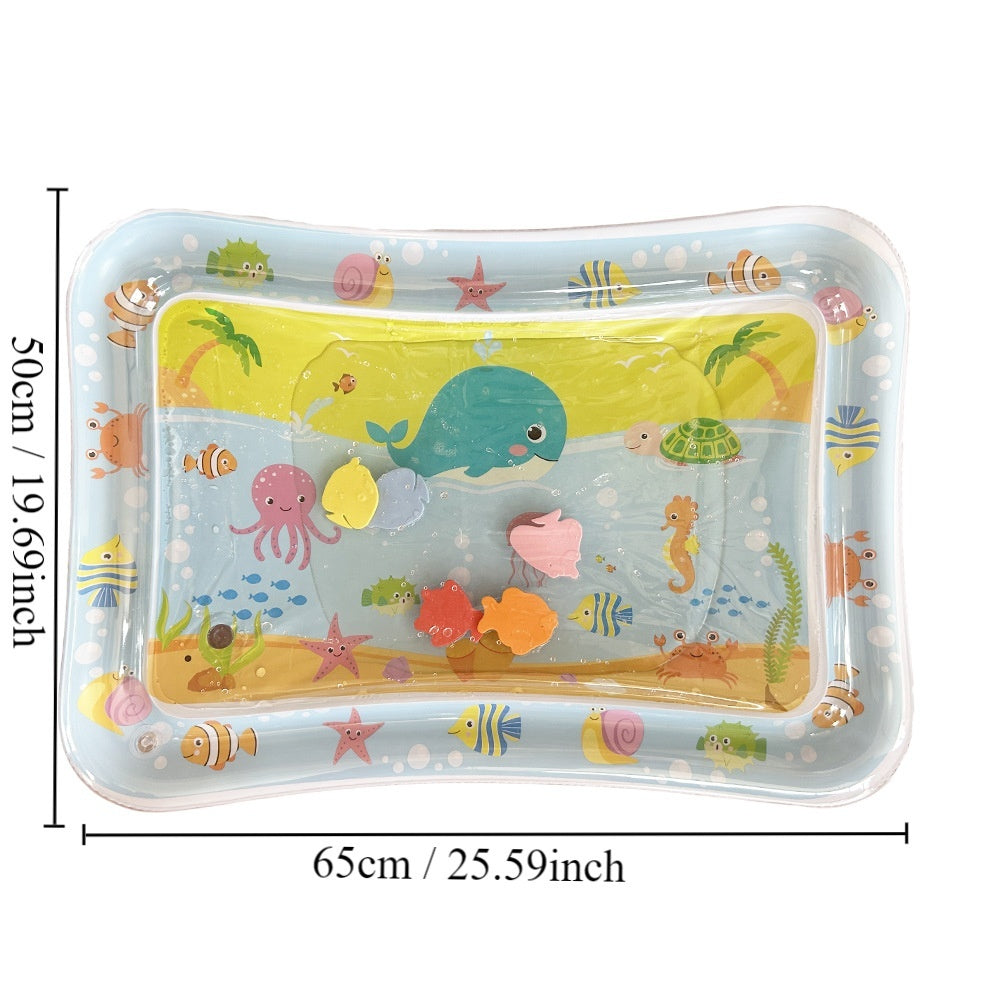 Children's Inflatable Marine Animal Racket Water Cushion Baby Crawling Racket Water Bag Racket Water Cushion Climbing Pad - Cindi Book