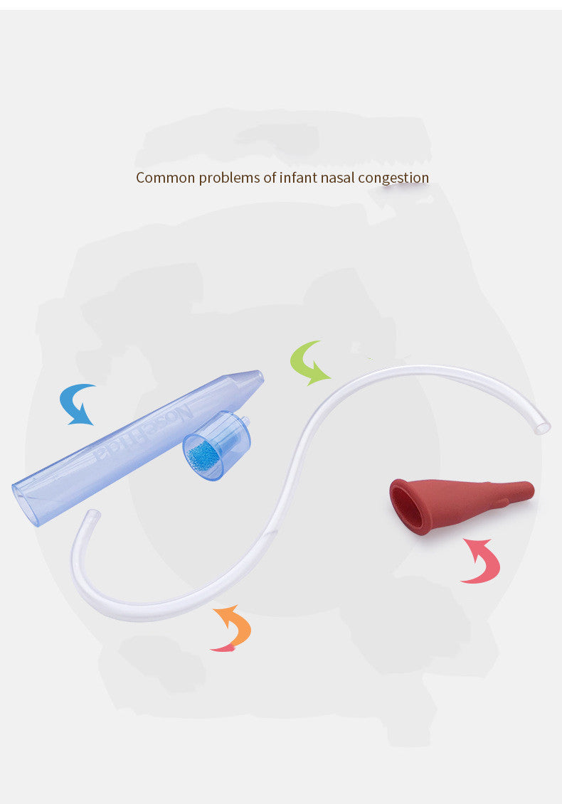 Baby Mouth Suction Nose Baby Cleaning Nose Anti-ride Nose Frida Nasal Aspirator Baby Health Care Medicine Dropper Accessories - Cindi Book