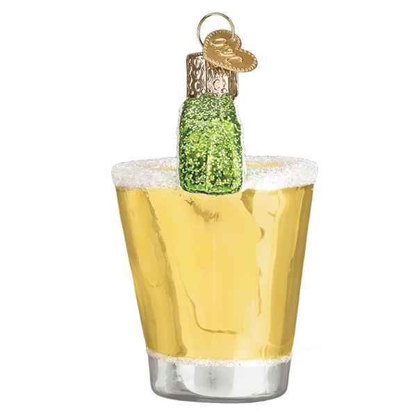 Old World Christmas Tequila Shot Ornament - hand-blown glass Christmas tree ornament (view 5)