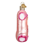 Old World Christmas Pink Baby Onesie Ornament - hand-blown glass Christmas tree ornament (view 4)