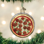 Old World Christmas Pizza Pie Ornament - hand-blown glass Christmas tree ornament