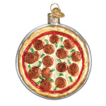 Old World Christmas Pizza Pie Ornament - hand-blown glass Christmas tree ornament (view 3)