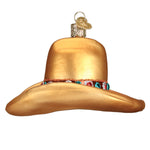 Old World Christmas Cowboy Hat Ornament - hand-blown glass Christmas tree ornament (view 5)