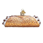 Old World Christmas Cannoli Ornament - hand-blown glass Christmas tree ornament (view 3)