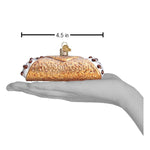 Old World Christmas Cannoli Ornament - hand-blown glass Christmas tree ornament (view 6)