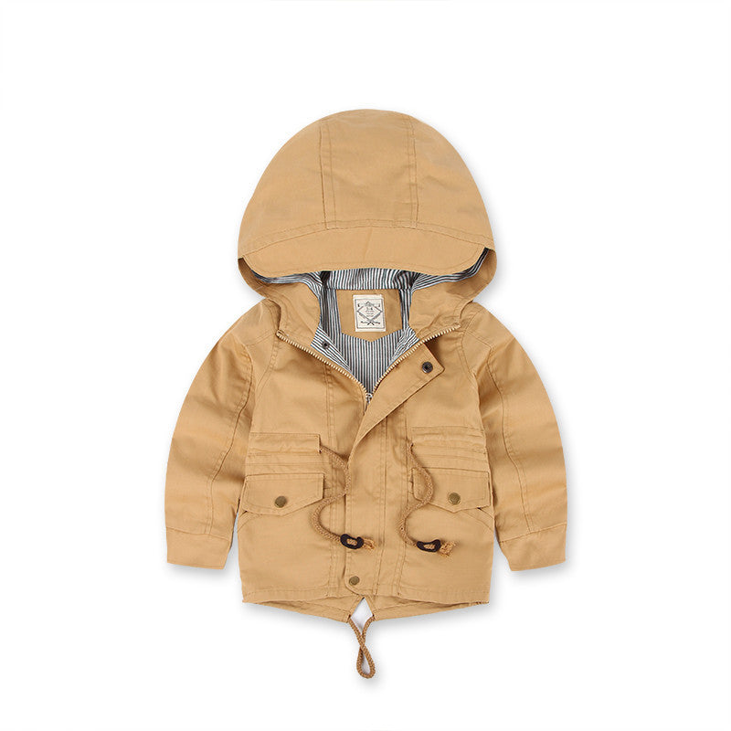 LM 6035 Europe And American Wind Boy's Coat And Cashmere Boy's Windcoat For Autumn And Winter Children's Clothes - Cindi Book