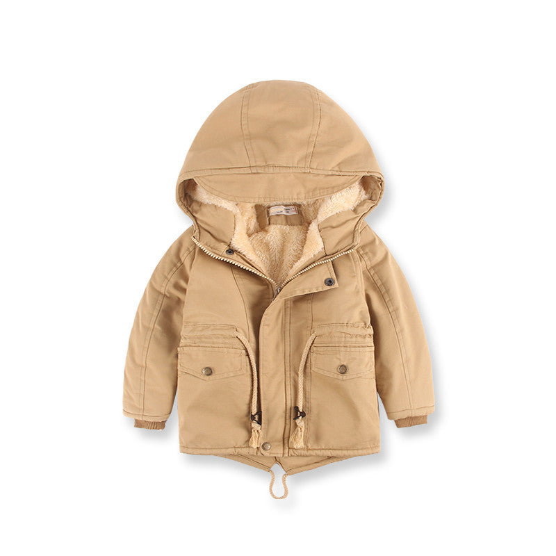 LM 6035 Europe And American Wind Boy's Coat And Cashmere Boy's Windcoat For Autumn And Winter Children's Clothes - Cindi Book