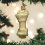 Old World Christmas Rawhide Bone Ornament - hand-blown glass Christmas tree ornament