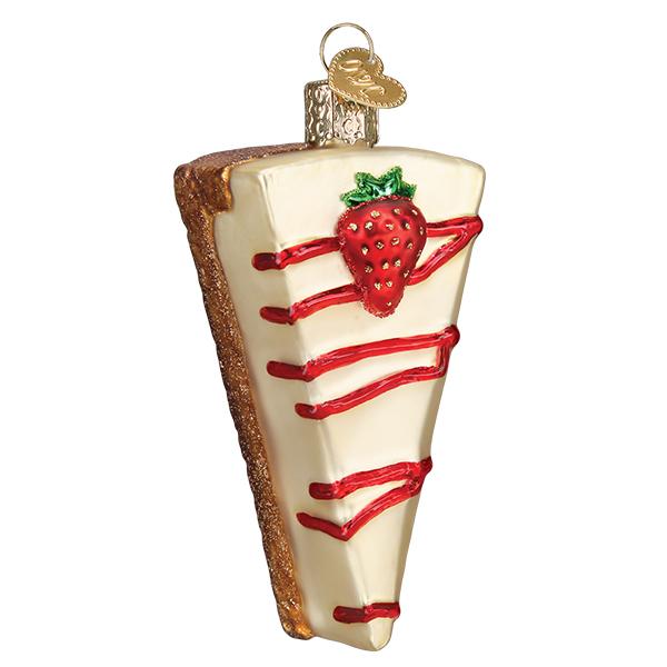Old World Christmas Cheesecake Ornament - hand-blown glass Christmas tree ornament (view 5)