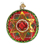 Old World Christmas Sombrero Ornament - hand-blown glass Christmas tree ornament (view 3)