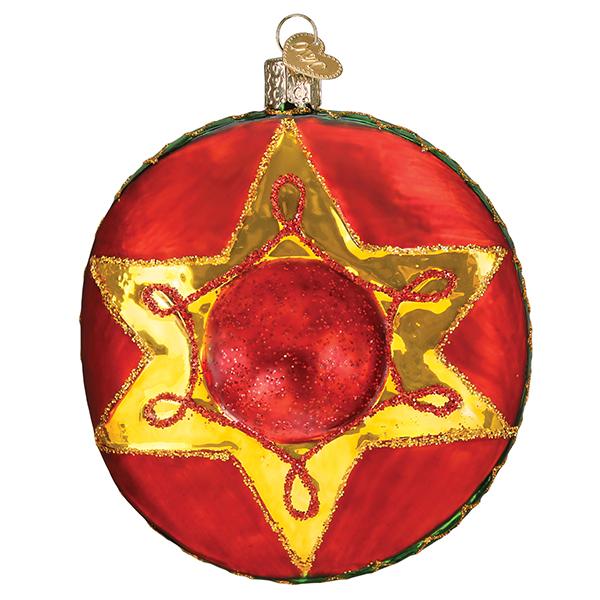 Old World Christmas Sombrero Ornament - hand-blown glass Christmas tree ornament (view 4)
