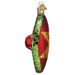 Old World Christmas Sombrero Ornament - hand-blown glass Christmas tree ornament (view 5)