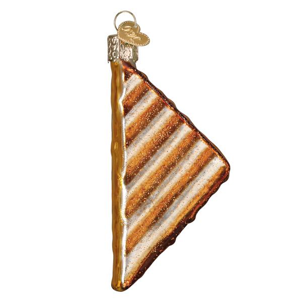 Old World Christmas Grilled Cheese Sandwich Ornament - hand-blown glass Christmas tree ornament (view 4)