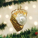 Old World Christmas Apple Pie A La Mode Ornament - hand-blown glass Christmas tree ornament