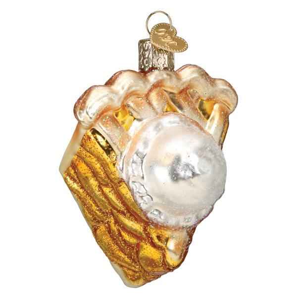 Old World Christmas Apple Pie A La Mode Ornament - hand-blown glass Christmas tree ornament (view 3)