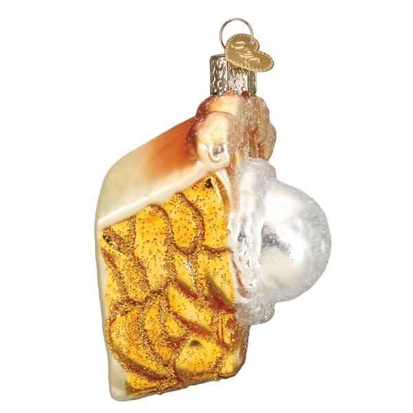 Old World Christmas Apple Pie A La Mode Ornament - hand-blown glass Christmas tree ornament (view 5)