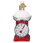 Old World Christmas Kitchen Scale Ornament - hand-blown glass Christmas tree ornament (view 3)