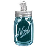 Old World Christmas Mason Jar Ornament - hand-blown glass Christmas tree ornament (view 3)