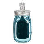 Old World Christmas Mason Jar Ornament - hand-blown glass Christmas tree ornament (view 5)