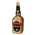 Old World Christmas Bourbon Bottle Ornament - hand-blown glass Christmas tree ornament (view 3)