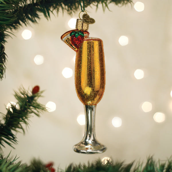 Old World Christmas Mimosa Ornament - hand-blown glass Christmas tree ornament