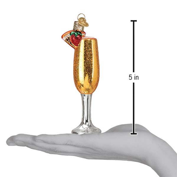 Old World Christmas Mimosa Ornament - hand-blown glass Christmas tree ornament (view 6)