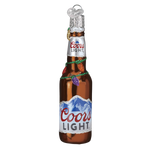 Old World Christmas Holiday Coors Light Bottle Ornament - hand-blown glass Christmas tree ornament (view 3)