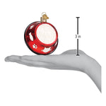 Old World Christmas Kitty Bowl Ornament - hand-blown glass Christmas tree ornament (view 6)