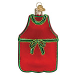 Old World Christmas BBQ Apron Ornament - hand-blown glass Christmas tree ornament (view 4)