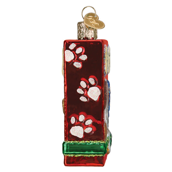 Old World Christmas Doggy Treats Ornament - hand-blown glass Christmas tree ornament (view 5)