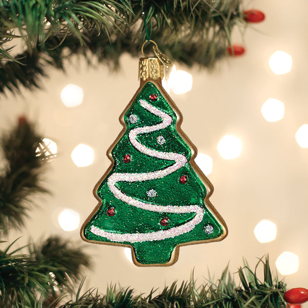Old World Christmas Christmas Tree Sugar Cookie Ornament - hand-blown glass Christmas tree ornament