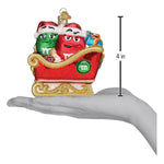 Old World Christmas M&M'S In Sleigh Ornament - hand-blown glass Christmas tree ornament (view 6)