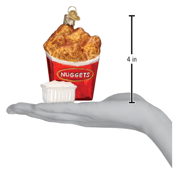 Old World Christmas Chicken Nuggets Ornament - hand-blown glass Christmas tree ornament (view 6)