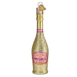 Old World Christmas Prosecco Bottle Ornament - hand-blown glass Christmas tree ornament (view 3)