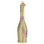 Old World Christmas Prosecco Bottle Ornament - hand-blown glass Christmas tree ornament (view 5)