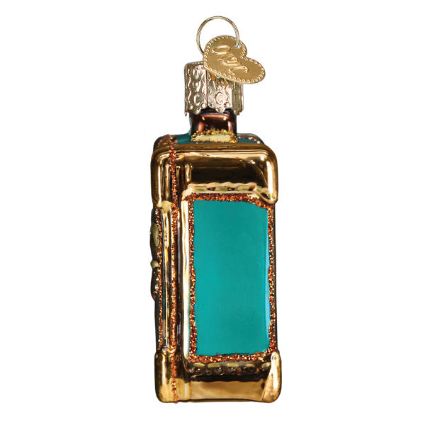 Old World Christmas Miami Suitcase Ornament - hand-blown glass Christmas tree ornament (view 5)