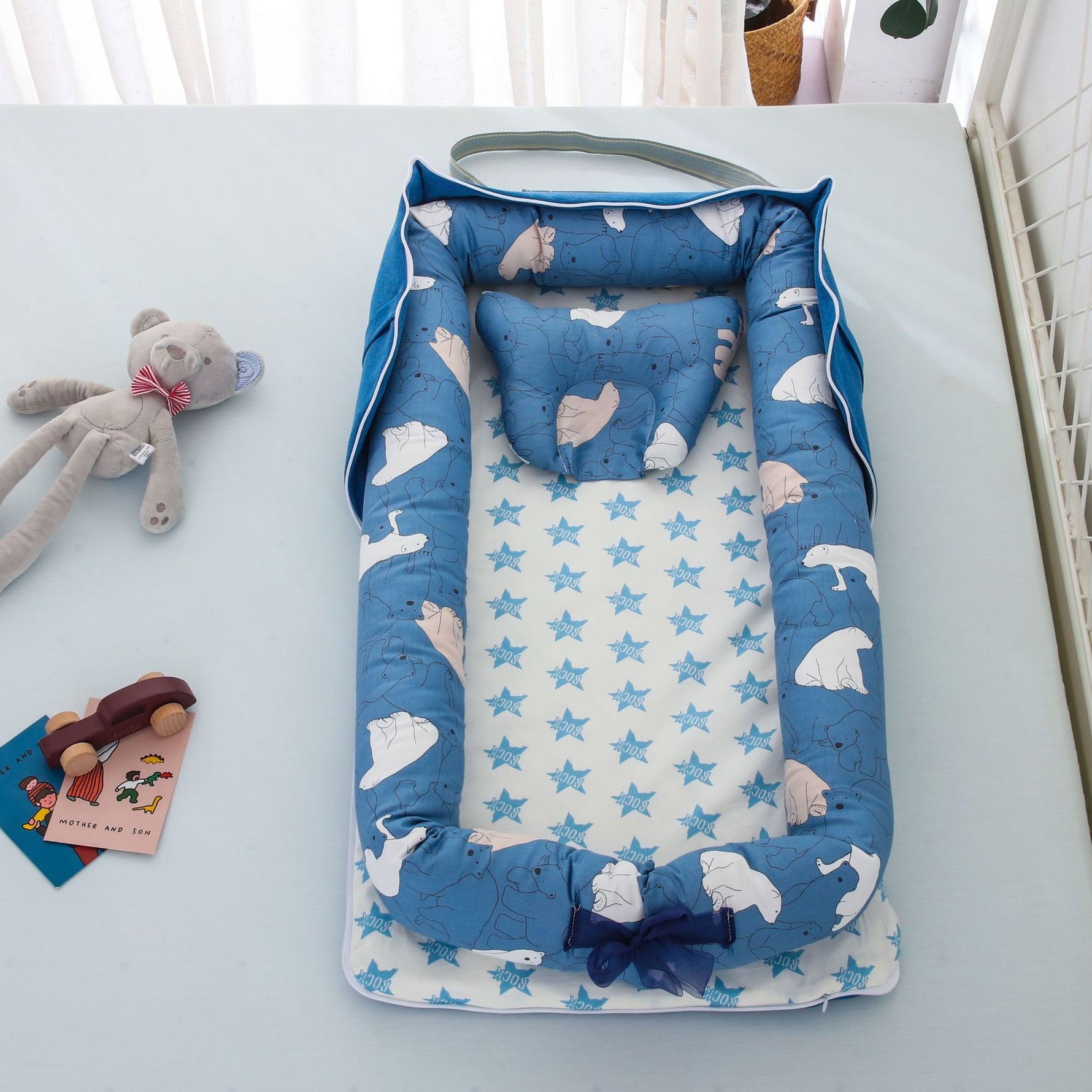 Cotton Portable Foldable Baby Bed - Cindi Book