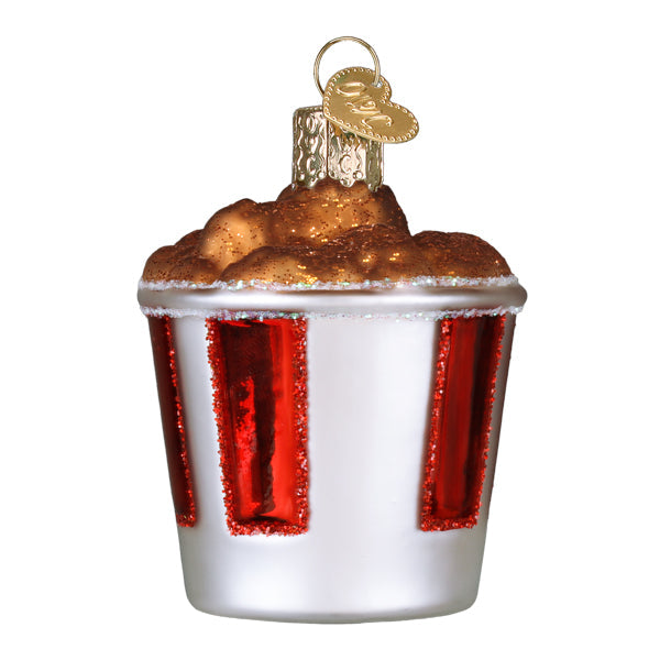 Old World Christmas KFC Bucket Of Chicken Ornament - hand-blown glass Christmas tree ornament (view 4)