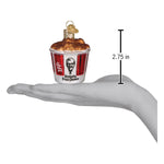 Old World Christmas KFC Bucket Of Chicken Ornament - hand-blown glass Christmas tree ornament (view 6)